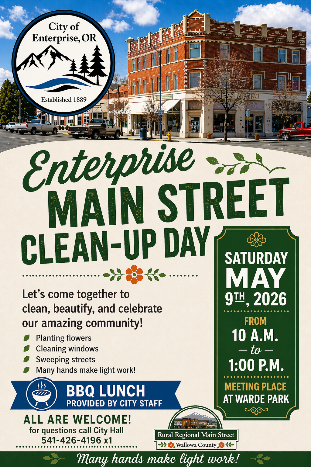 EnterpriseMainStreetCleanUpDay2026